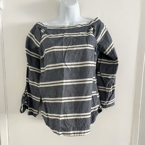 The Limited Chambray Striped Shirt Size XS